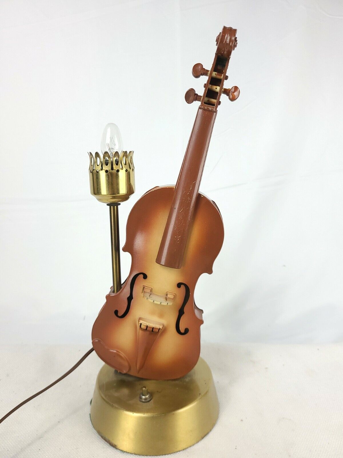 Vintage Violin Table Lamp NO SHADE