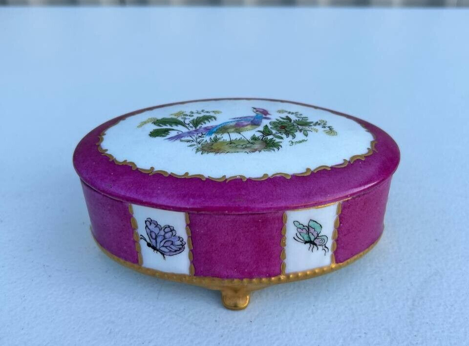 Vintage Gerold Porzellan  Ceramic trinket Jewelry Box 