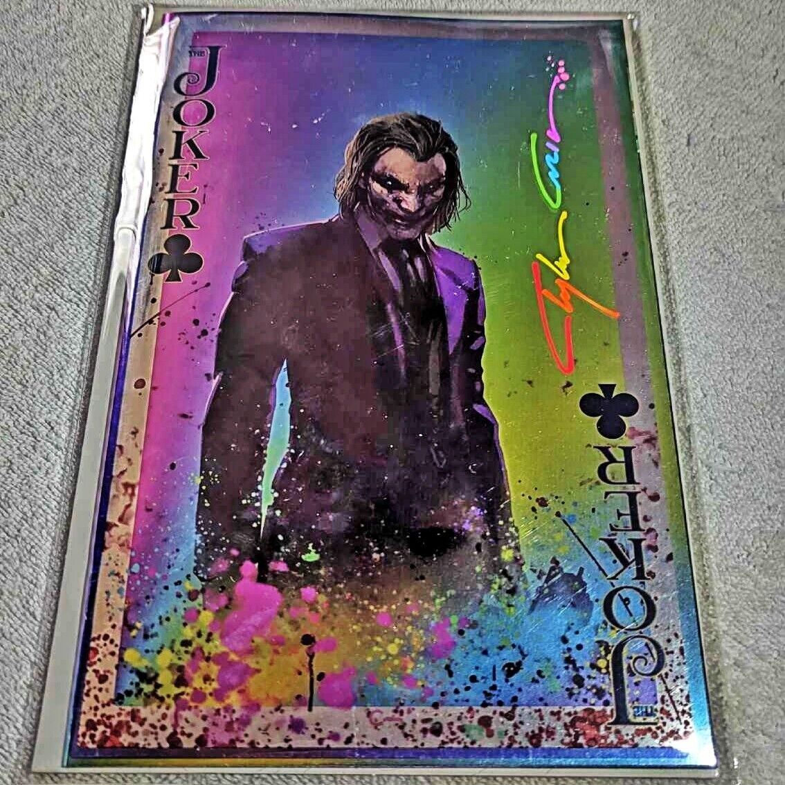 Joker 1 Why So Serious? Clayton Crain Rare Vertical INFINITY Signature Megacon