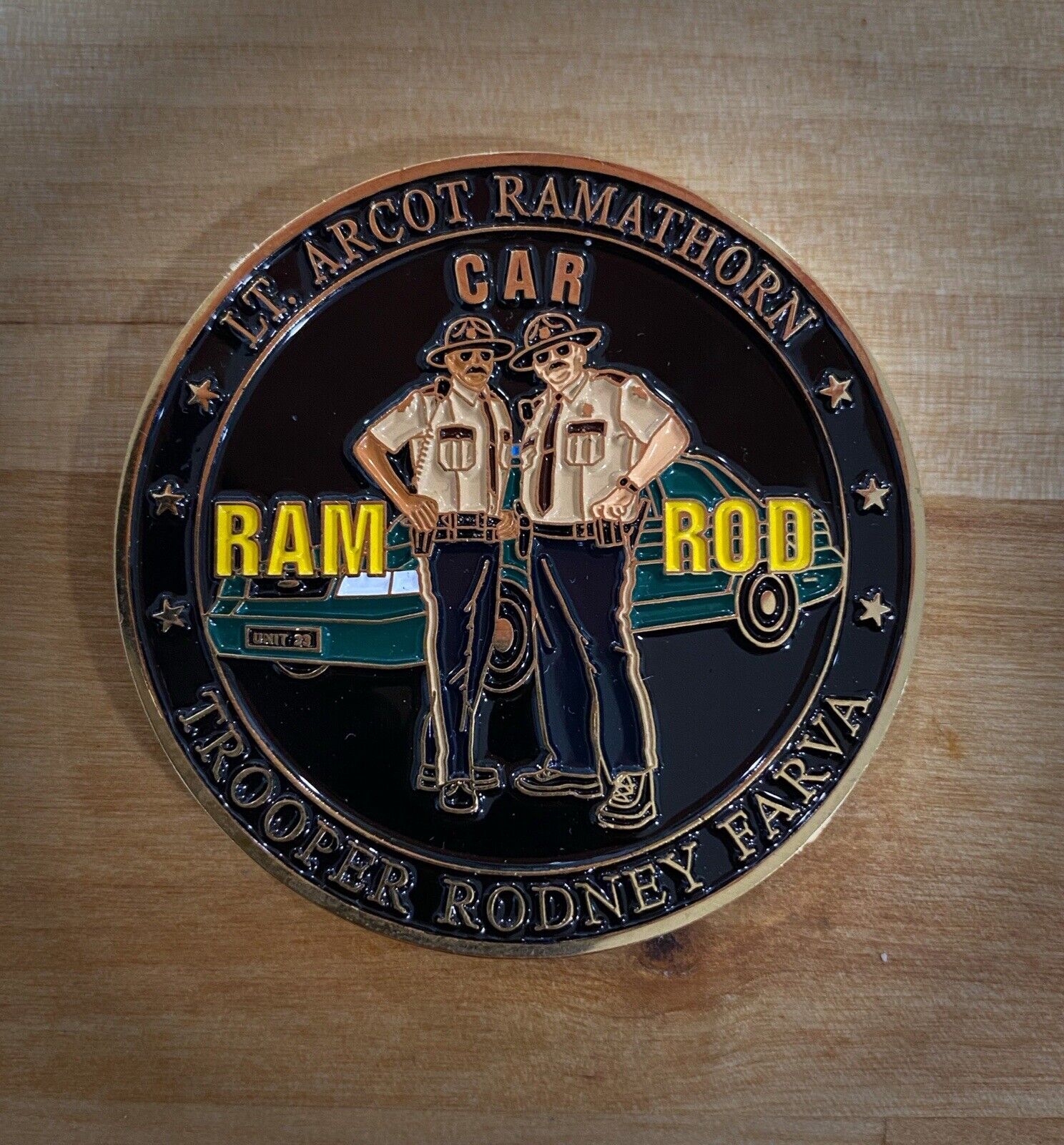 New Limited Vermont State Police Super Troopers Movie Car RAMROD Coin