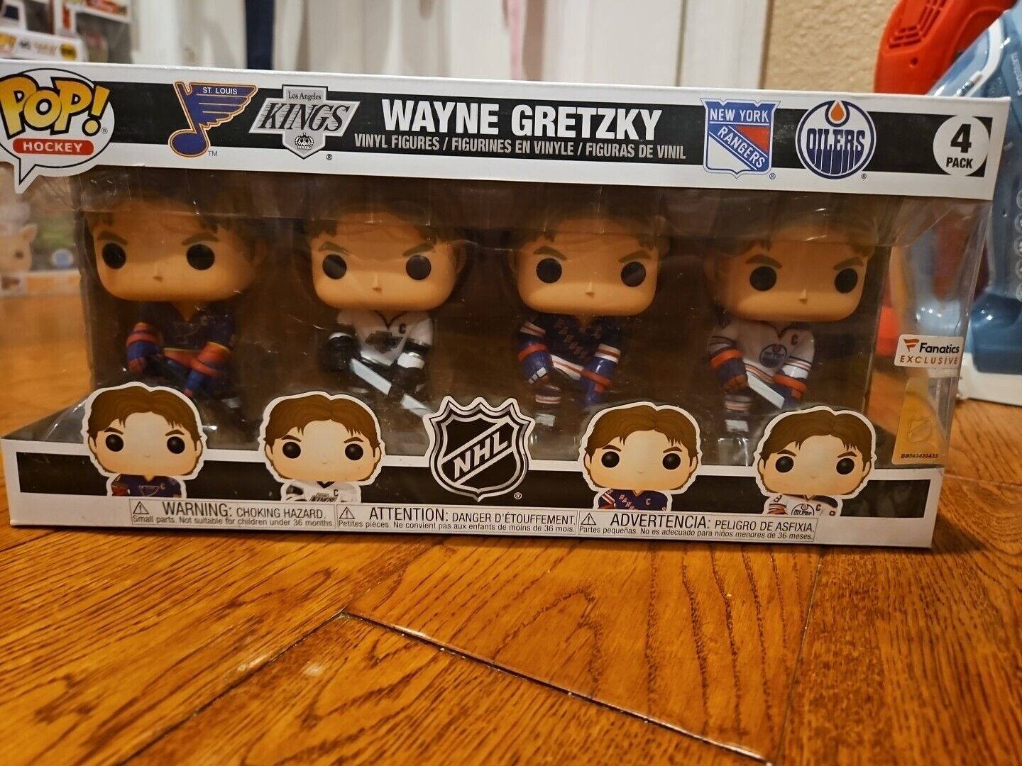 Funko POP Wayne Gretzky 4 Pack (Fanatics Exclusive NHL Sticker)