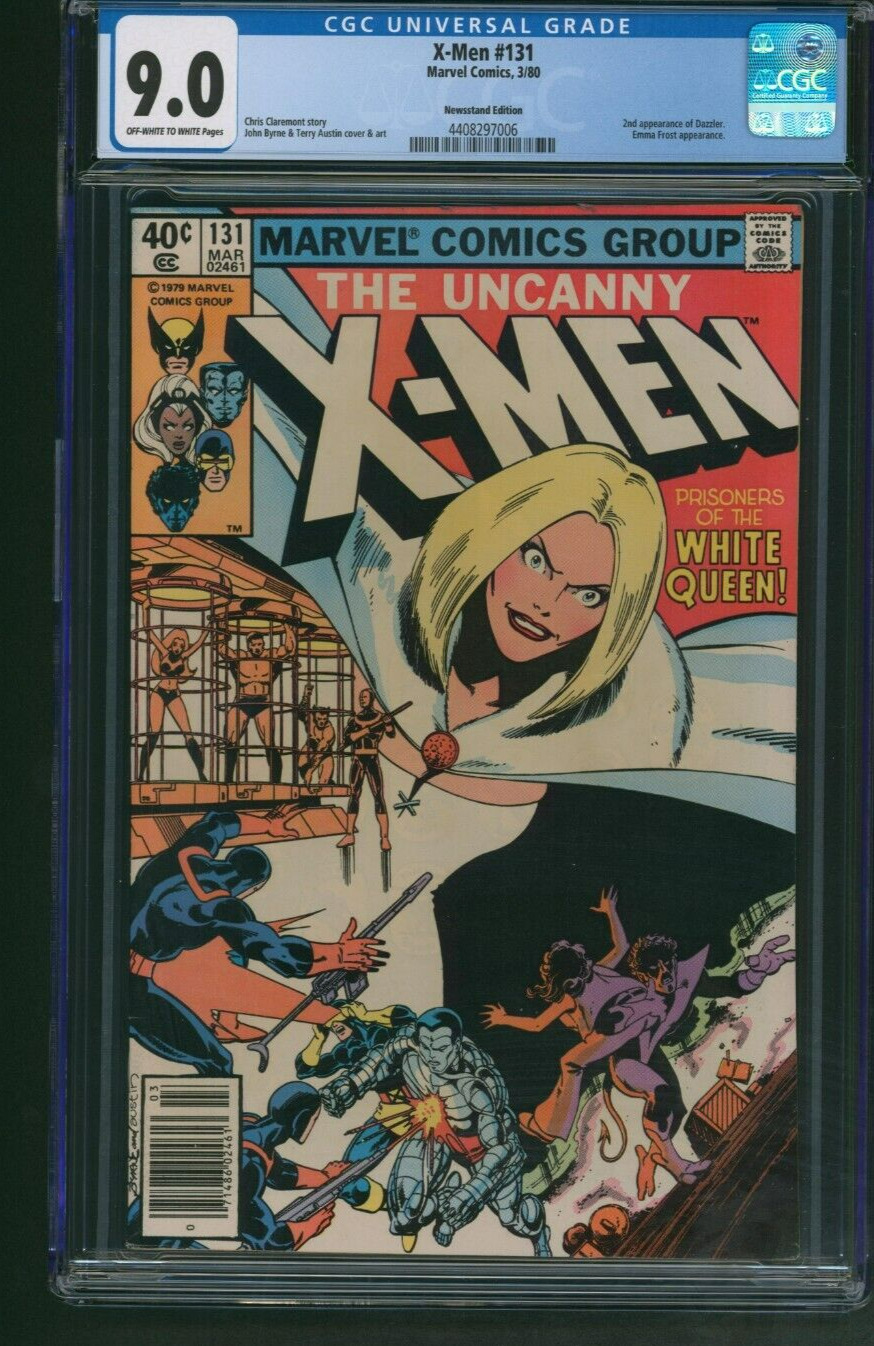 Uncanny X-Men #131 Newsstand CGC 9.0 Marvel Comics 1980 White Queen Emma Frost