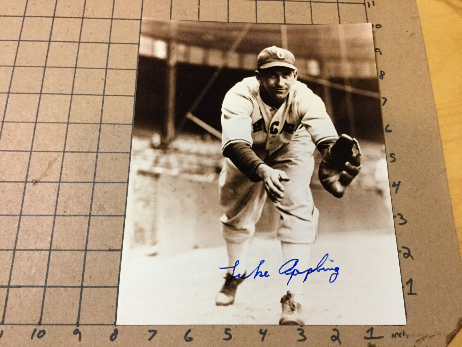 Original SIGNED Baseball item: LUKE APPLING signed PHOTO #2