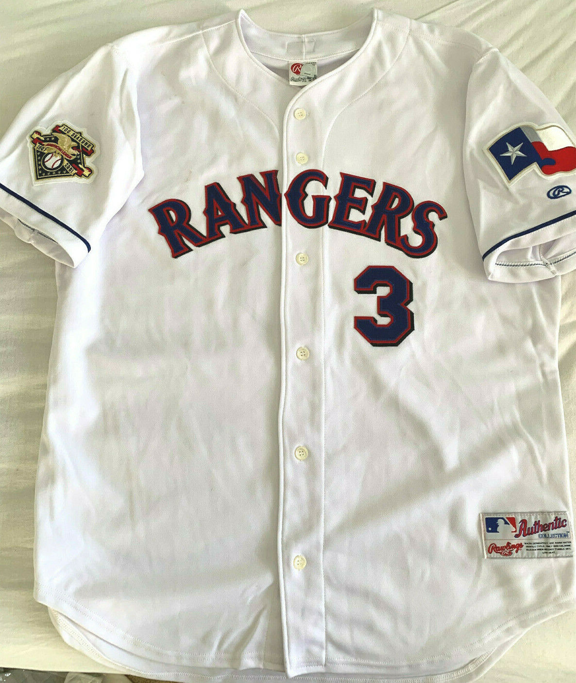 Alex Rodriguez Autographed UDA Upper Deck Authentic Rawlings 2001 Rangers Jersey
