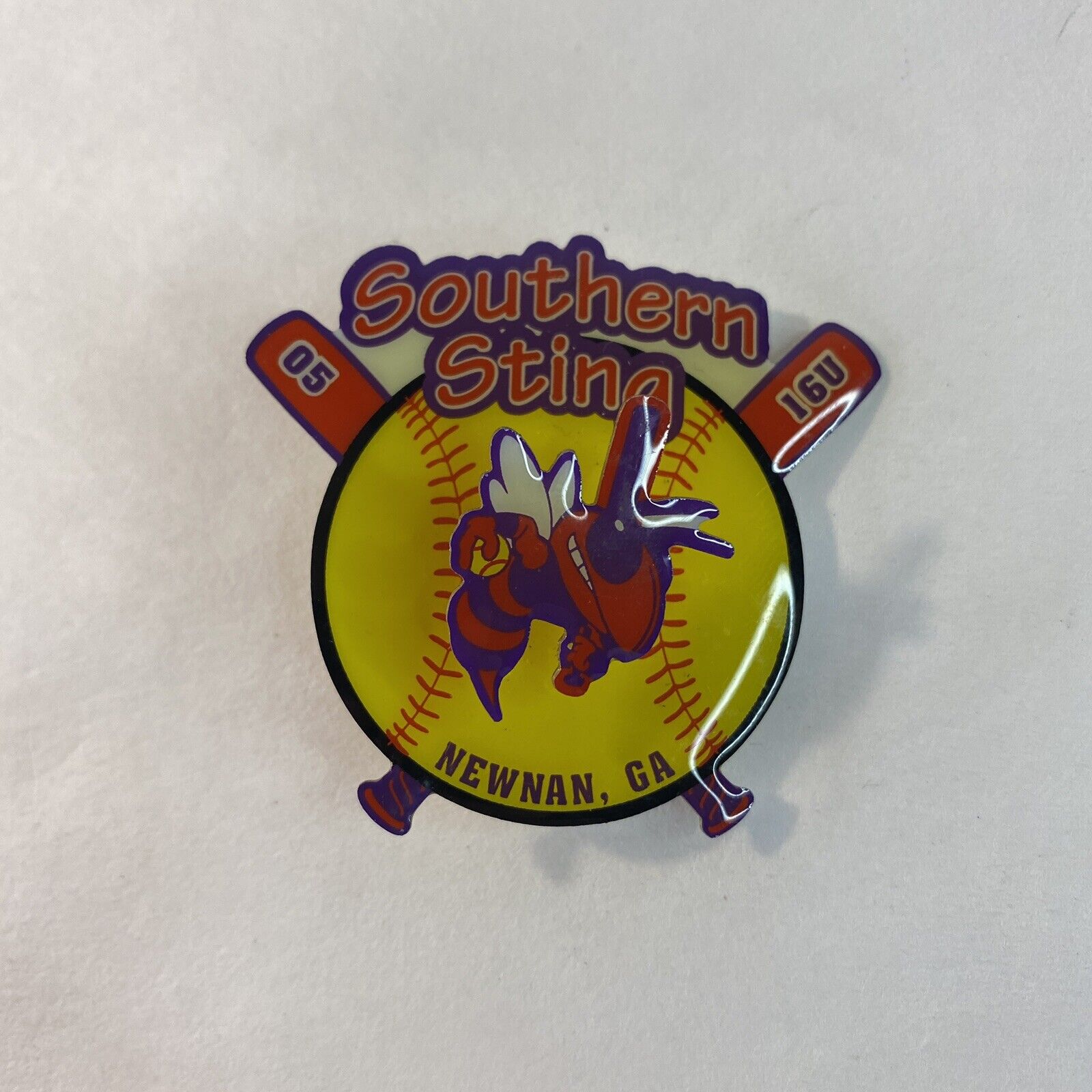 Southern Sting 05 16U Newman GA Fastpitch Softball Collectible Trading Lapel Pin