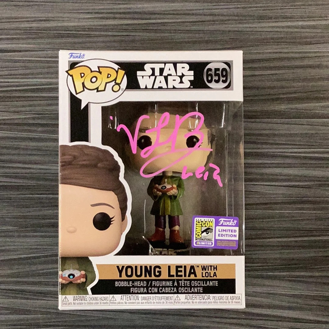 Funko POP Star Wars: Young Leia w/ Lola (2023 SDCC)(Signed/Vivien Lyra Blair/JS