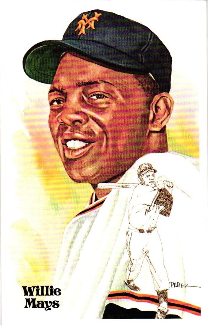 Willie Mays 1980 Perez-Steele Baseball Hall of Fame Limited Edition Postcard