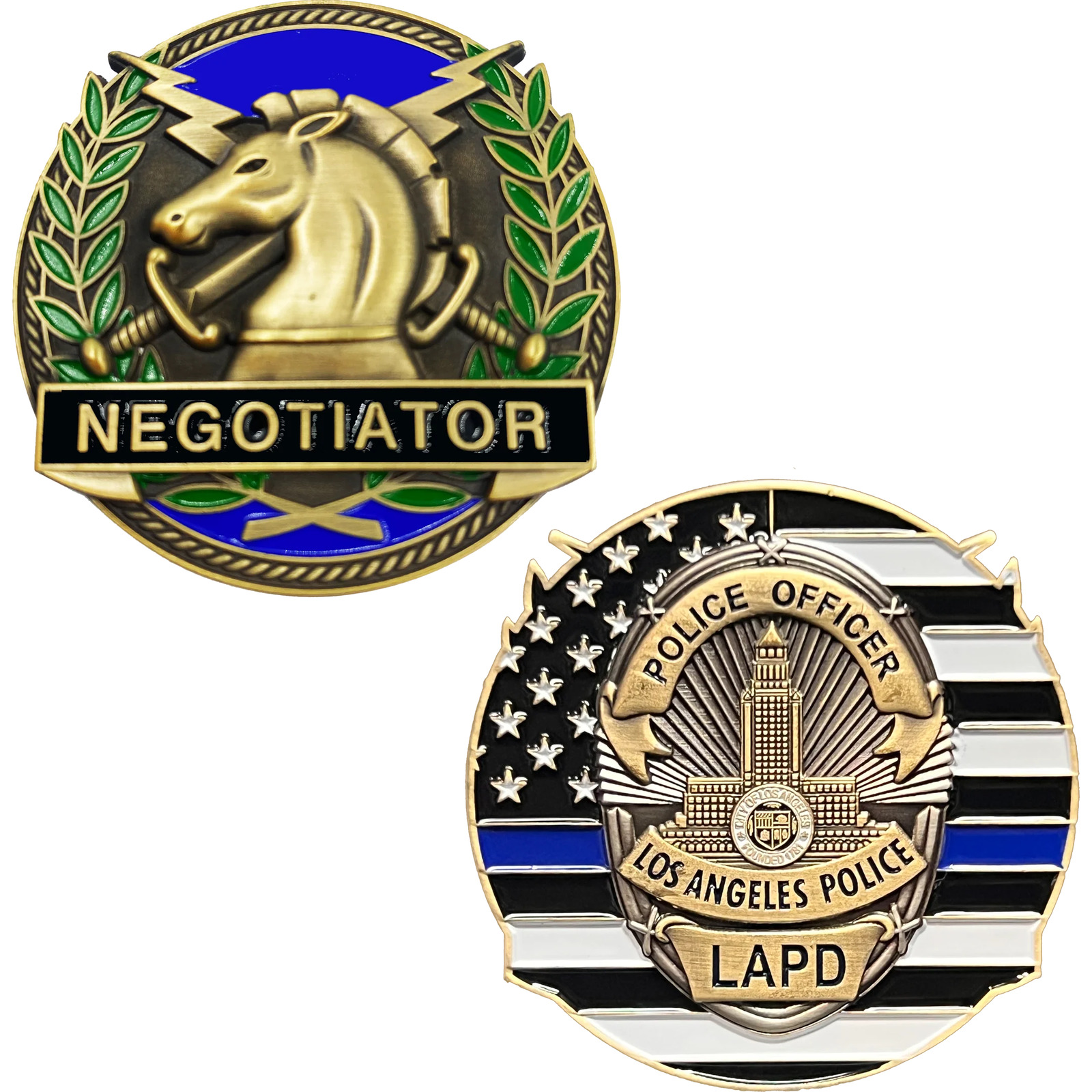 GL13-002 Los Angeles Police Department LAPD Thin Blue Line Negotiator Challenge