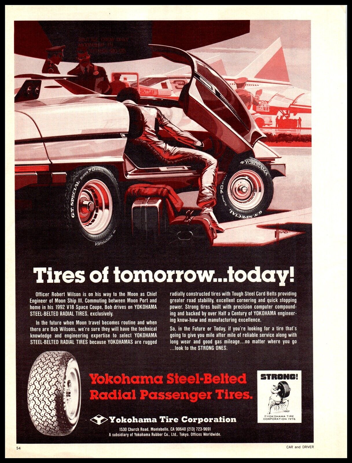 1977 Magazine Print Ad - YOKOHAMA Tires \
