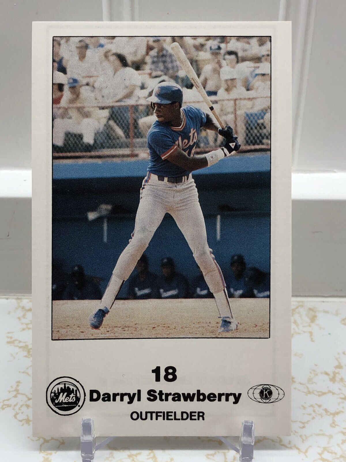 1985 Police Darryl Strawberry New York Mets #18