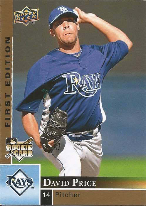 David Price 2009 Upper Deck UD 1st First Edition rookie RC card 280