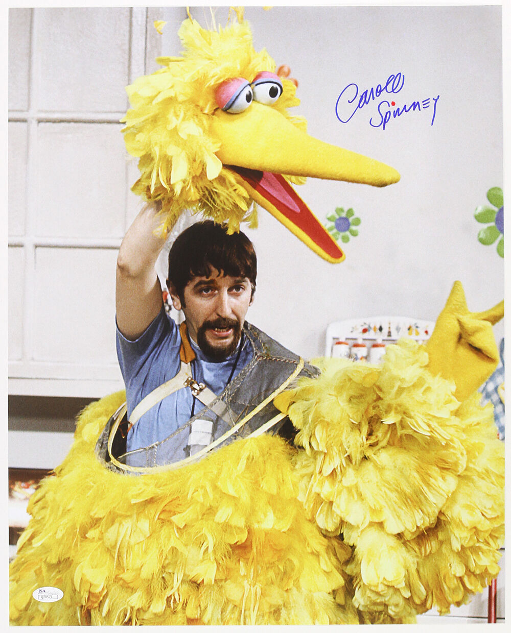 1970s Carroll Spinney in “Big Bird” Costume LE Signed 16x20 Color Photo (JSA) 