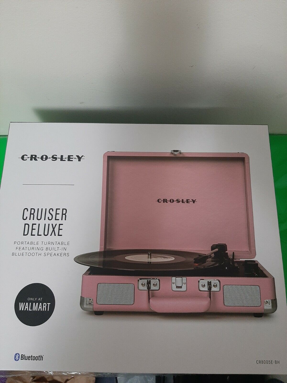 CROSLEY CRUISER DELUXE PORTABLE BLUETOOTH TURNTABLE RECORD for vinyl