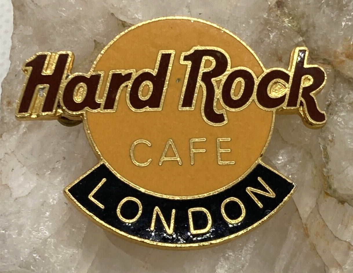 Vintage Hard Rock Cafe London Pin F.C. Parry Made in England Gold Tone