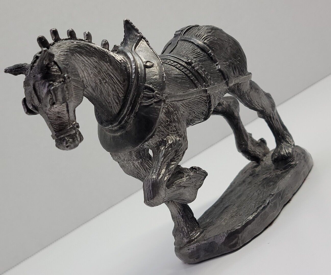 VTG Trojan Horse Detailed Figurine Sculpture Collectible 1999 Ricker Pewter Rare