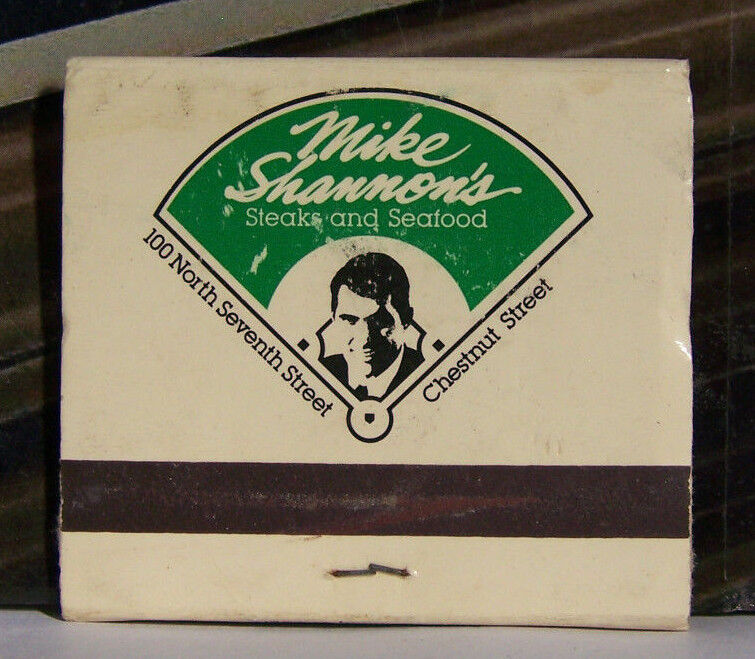 Vintage Matchbook Z2 St Louis Missouri Mike Shannon\'s Restaurant Baseball 7th