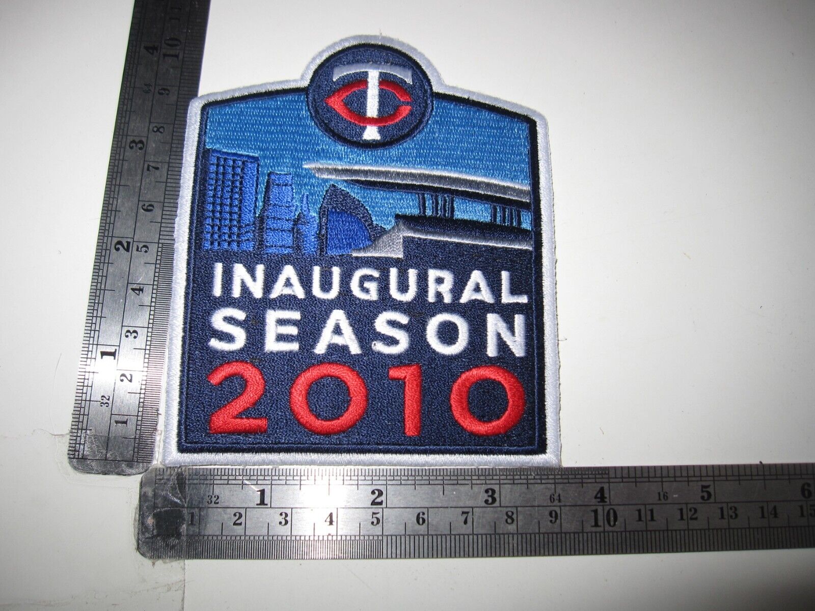 Vintage National Emblem MLB 2010 Minnesota Twins Inaugural Season Patch