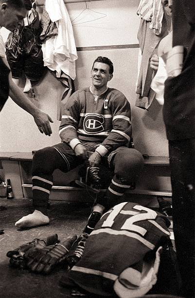 Hockey Maurice Rocket Richard Of The Montreal Canadiens 1957 OLD PHOTO
