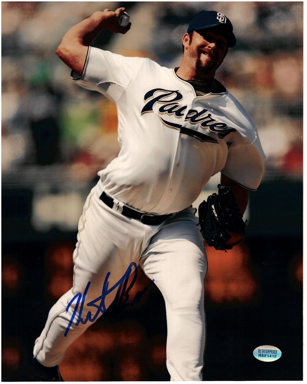 Heath Bell-San Diego Padres-Autographed 8x10 Photo