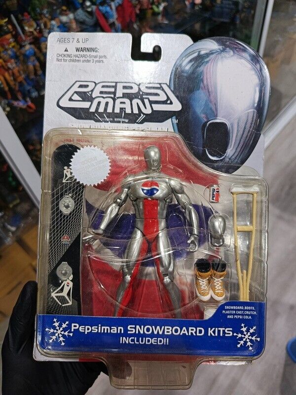 Bandai 1998 PEPSI MAN Snowboard Kits Pepsiman (red) 6 inch Figure