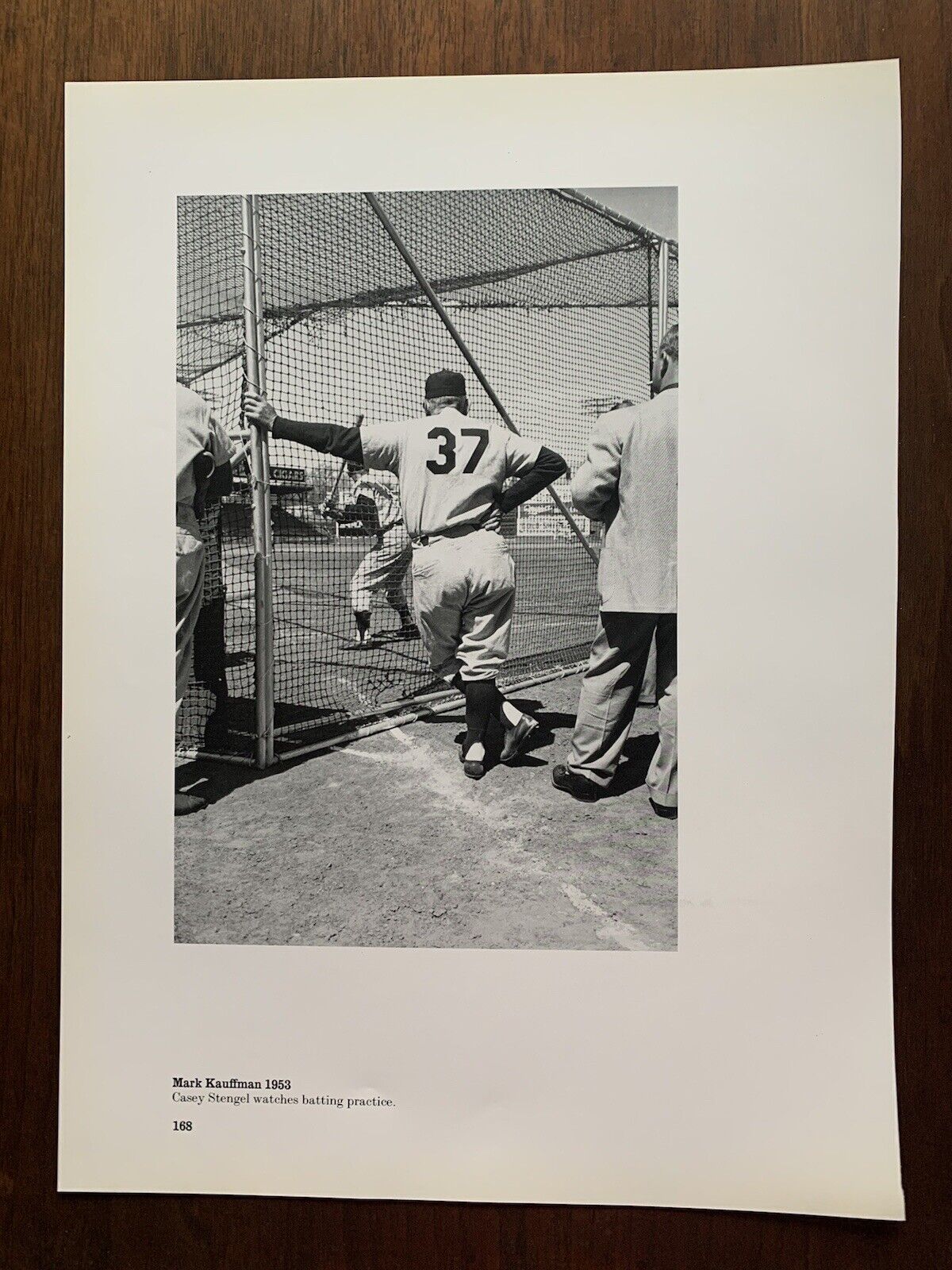 Life Magazine Book Photo by Mark Kauffman 1953 Casey Stengel Watches Batting