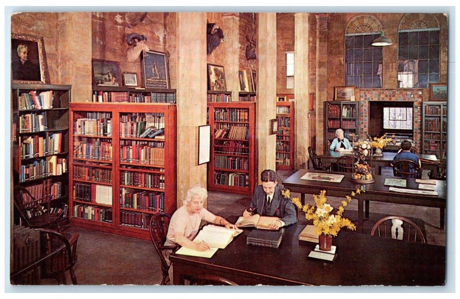 1960 Library Bucks County Historical Society Doylestown Pennsylvania PA Postcard