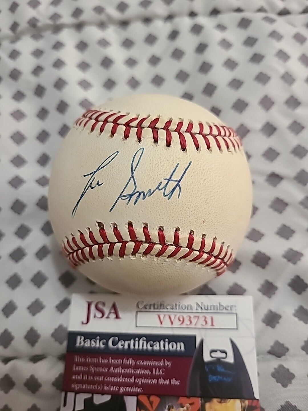 LEE SMITH HOF CARDS RP Certified Authentic Autographed ROMLB JSA COA 