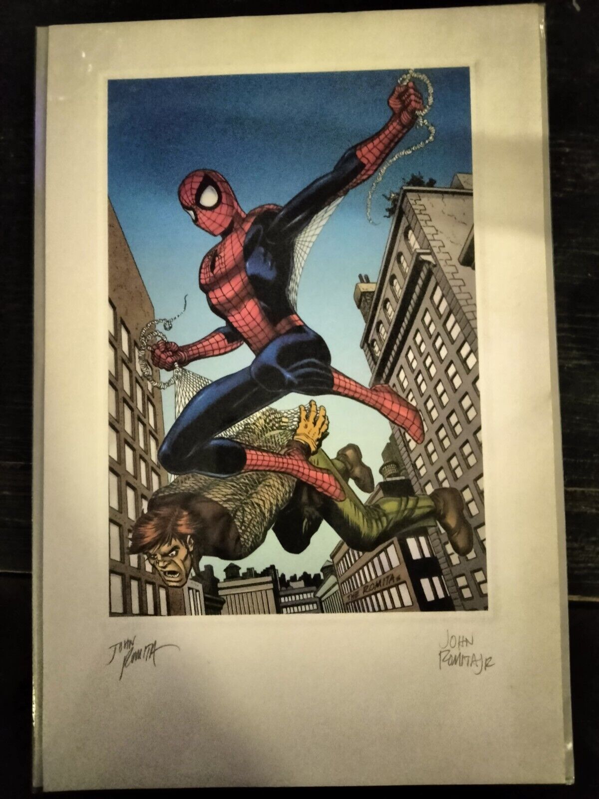 Spiderman With Great Power Comes Great Responsibility 2002 Signed Print