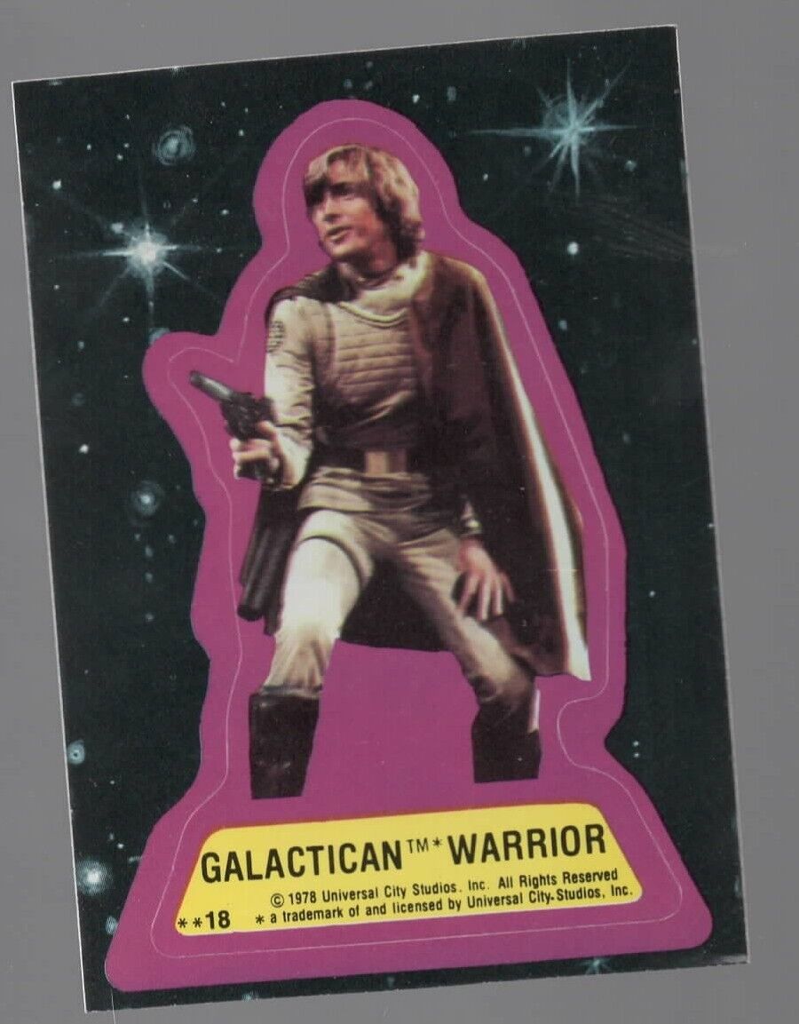 1978 Topps Battlestar Galactica Sticker #18 Galactican WARRIOR