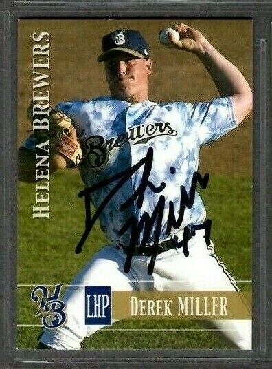2005 Helena Brewers Team Set #47 Derek Miller Signed Autograph Baseball Card