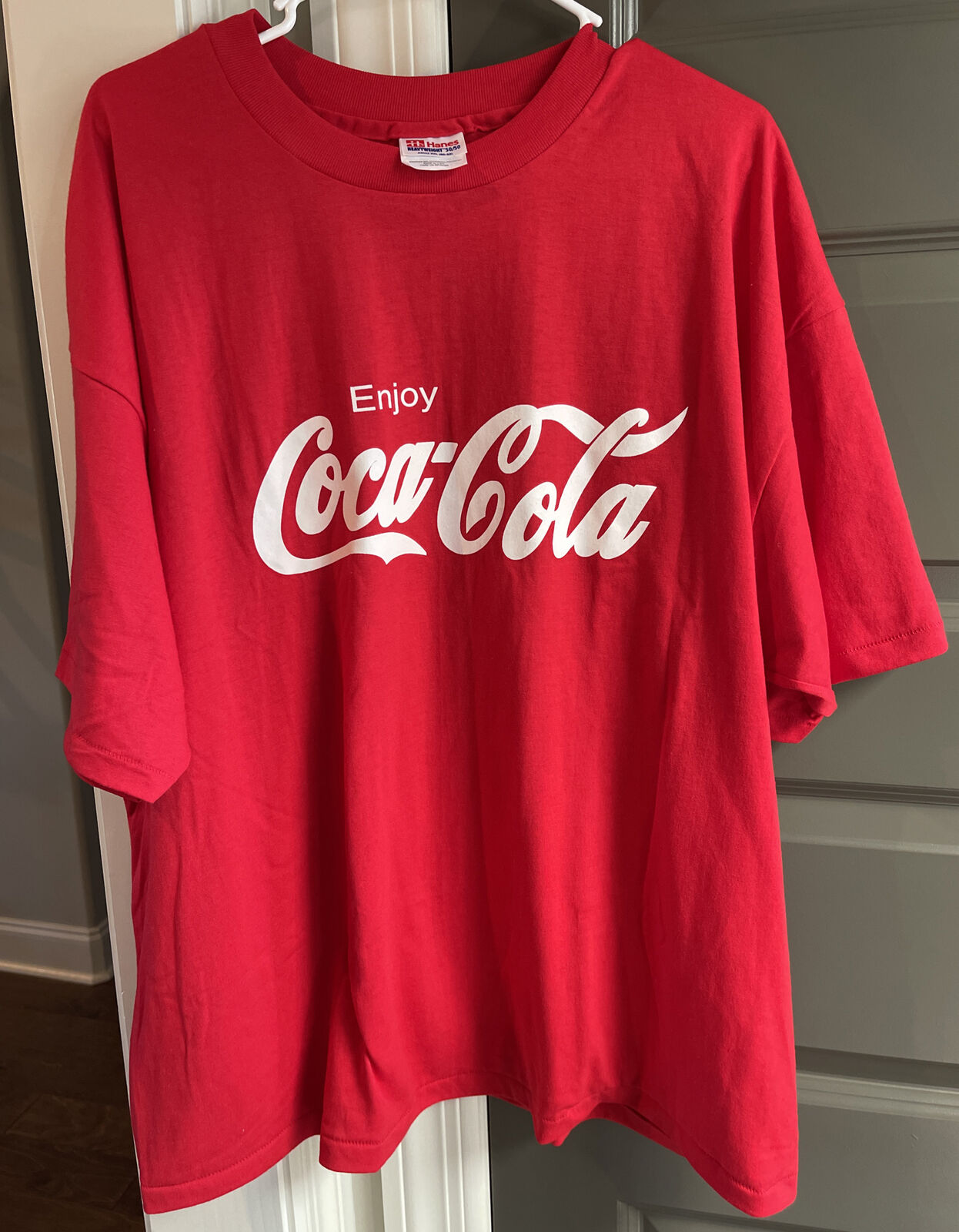 Vintage Enjoy Coca Cola T-shirt Mens Single Stitch 90’s USA MADE 2XL NEW