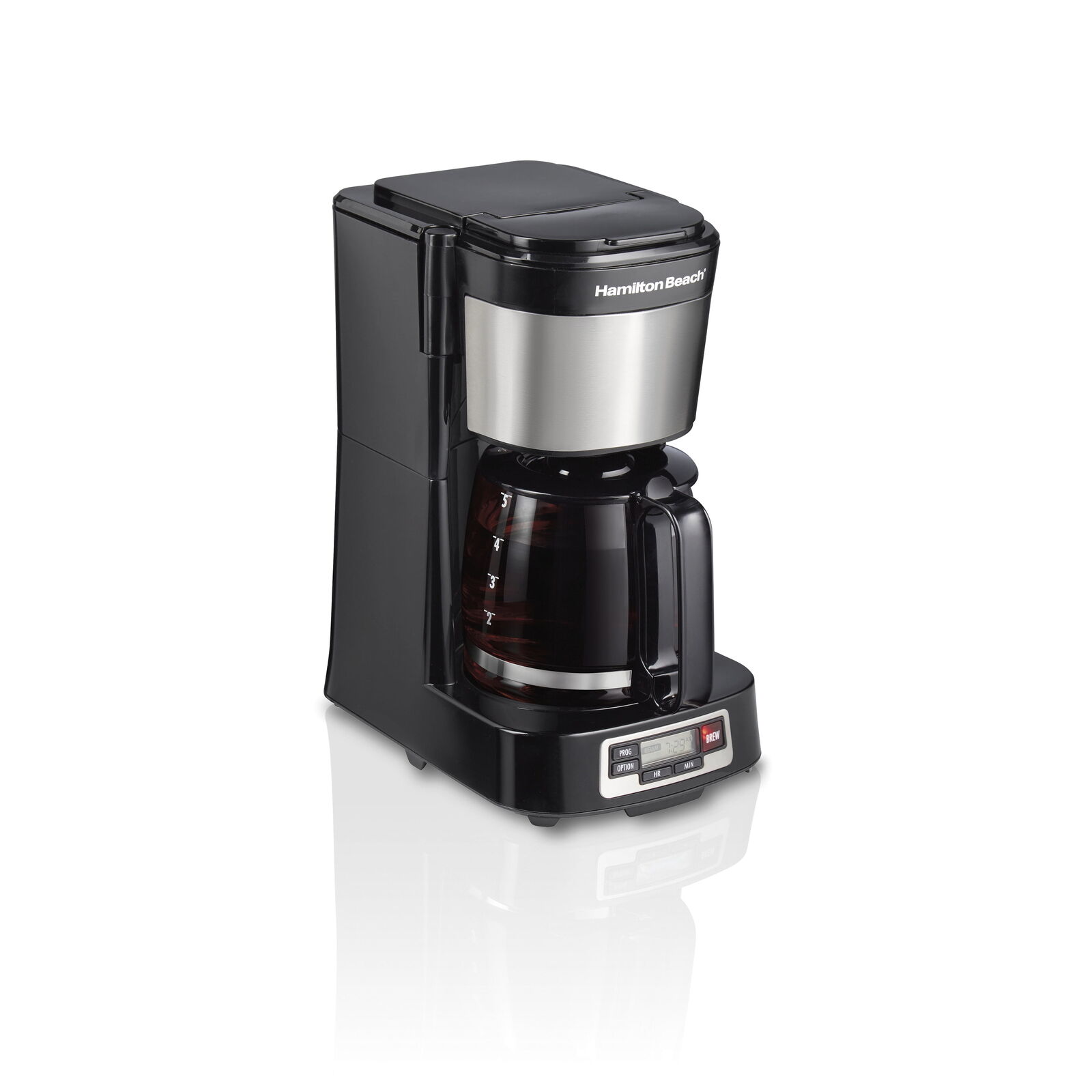 5 Cup Compact Coffee Maker, Programmable, Glass Carafe, Model 46111