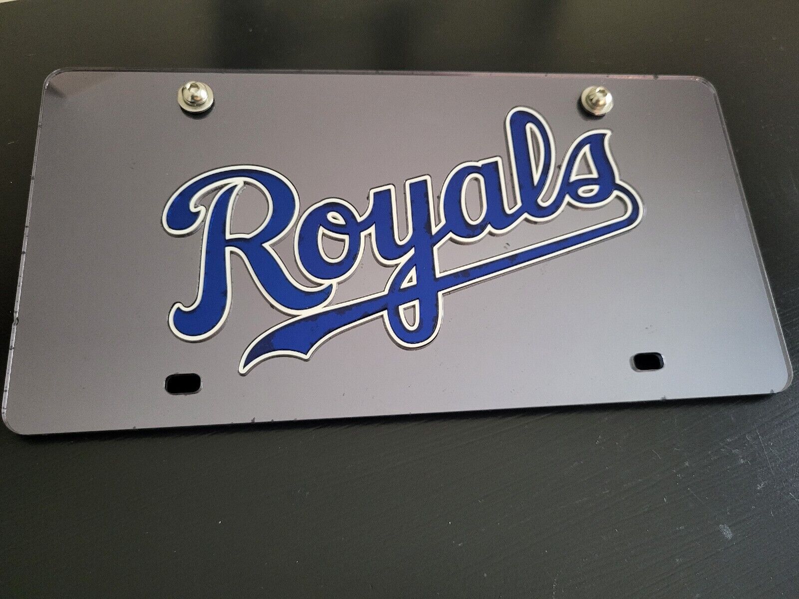 Kansas City Royals Mirrored License Plate Rico Industries Inc.