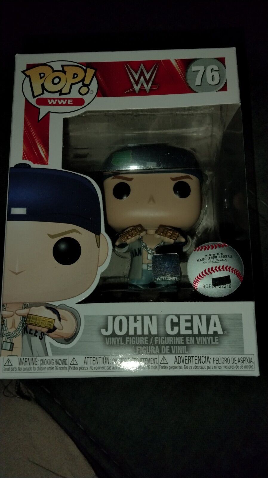 Funko Pop WWE John Cena #76 New York Yankees Jersey MLB Baseball