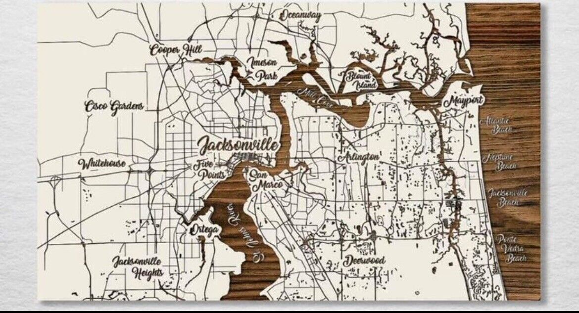Jacksonville FL Historical Map