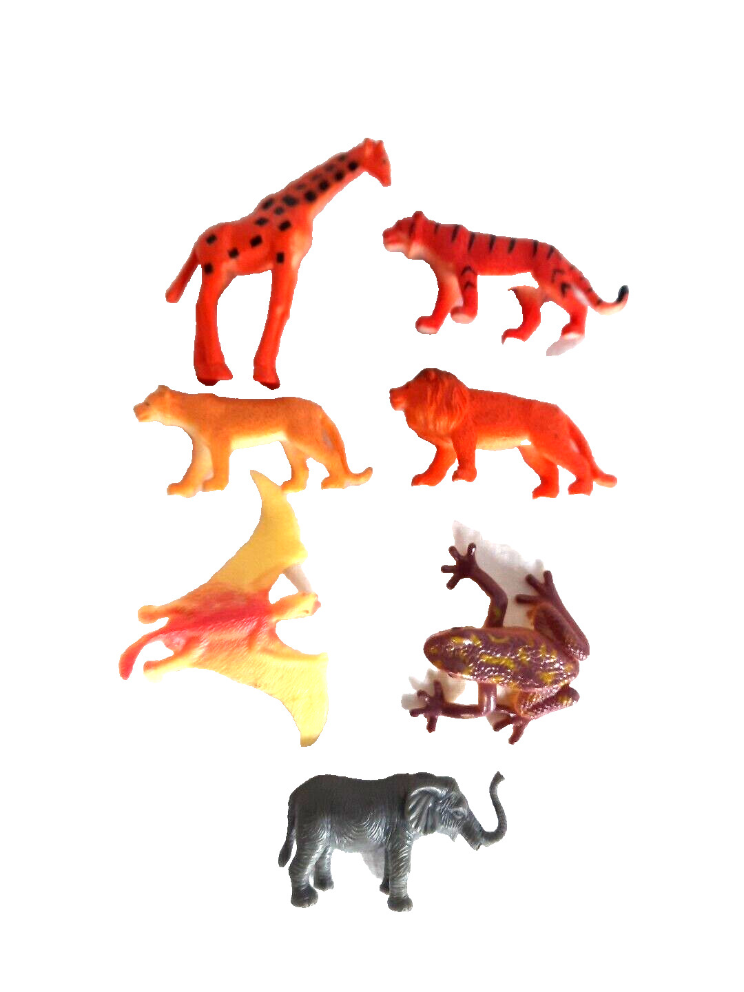 Plastic Toy Farm Animals Lot of  7  Vintage Collectible