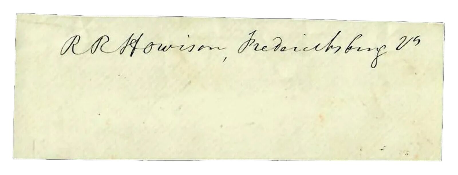 RARE “American lawyer” Robert Reid Howison Clipped Signature 