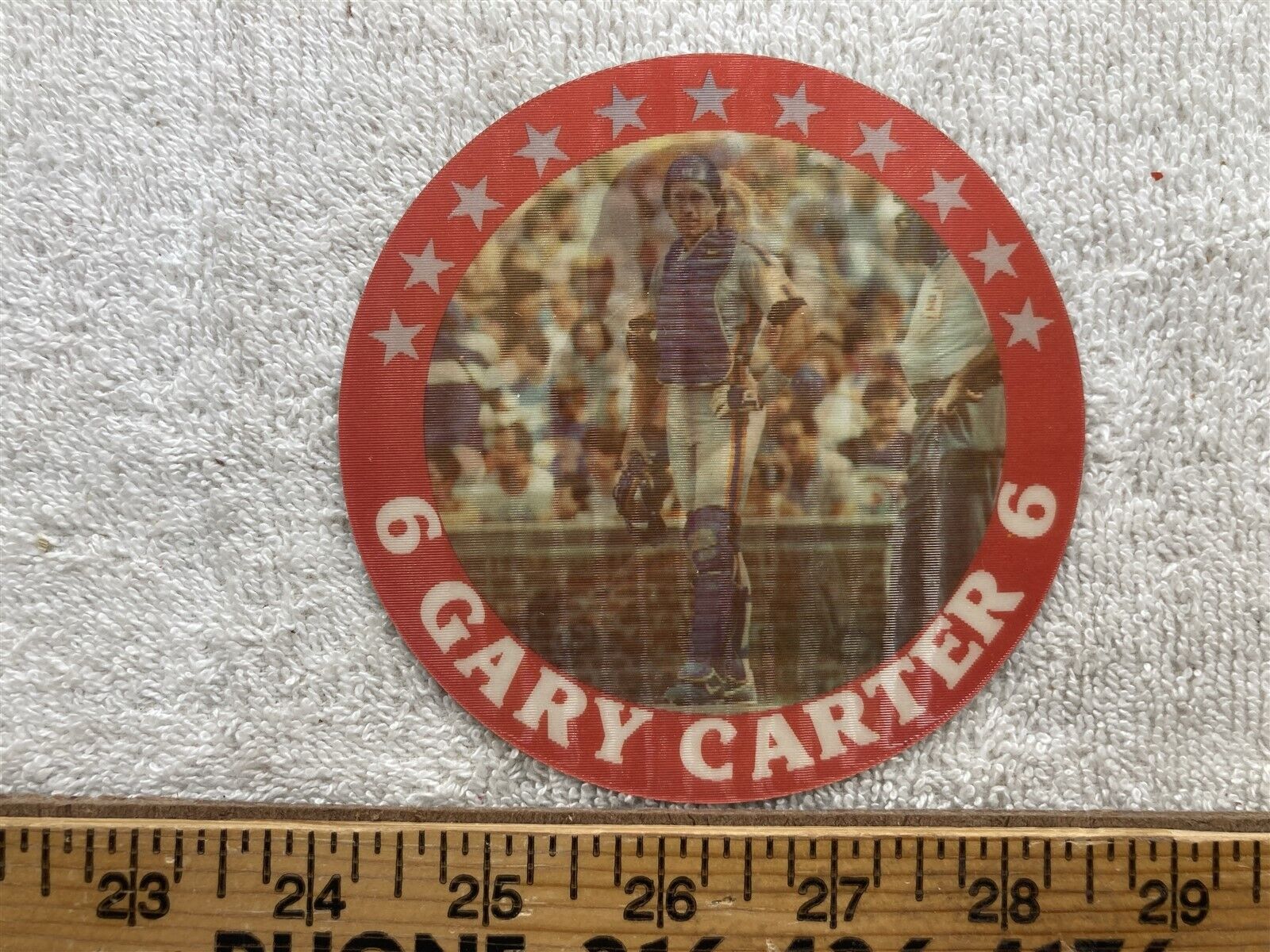 1987 Sportflics Superstar Discs #9 Gary Carter (4 1/2\