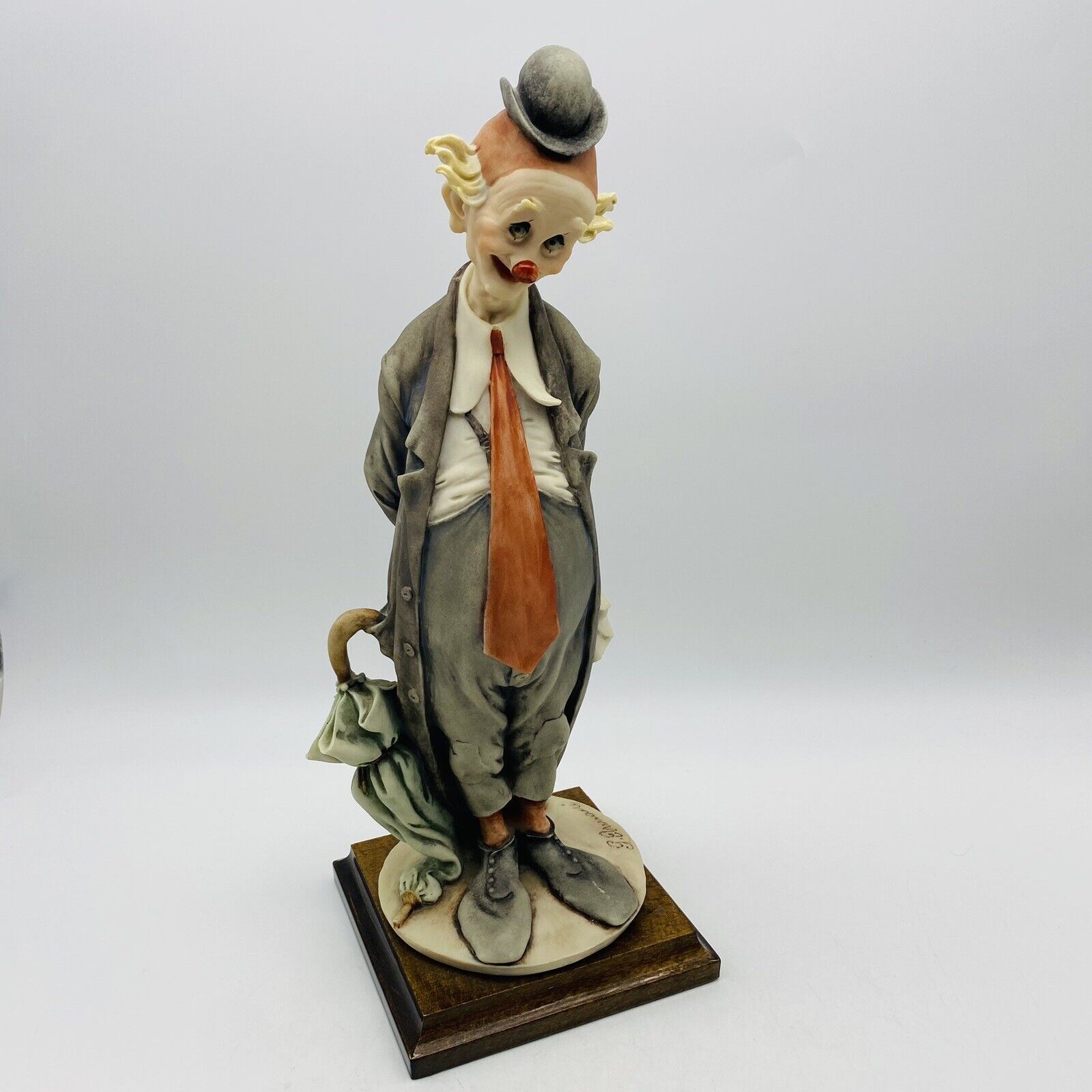 Vintage Giuseppe G. Armani “The Tender Clown” Umbrella 13” 3/4 Porcelain 