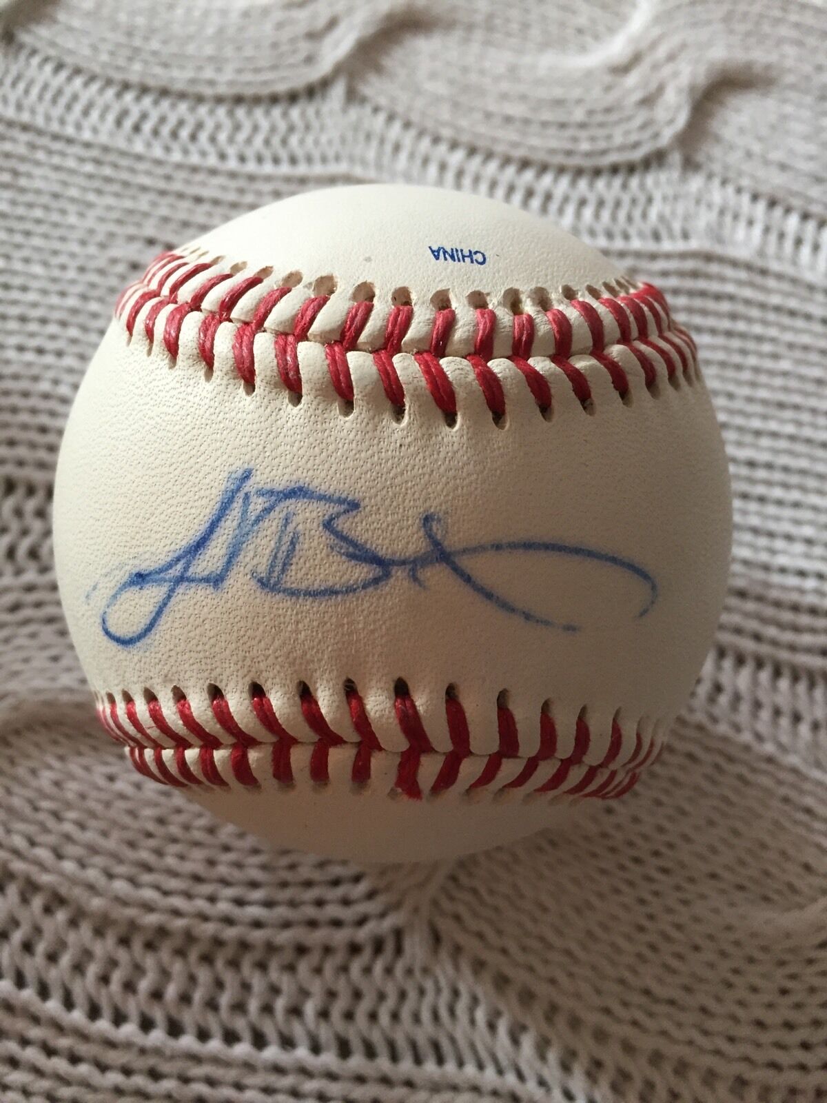 Jeremy Bonderman Signed Baseball Autographed Official League Leather Ball