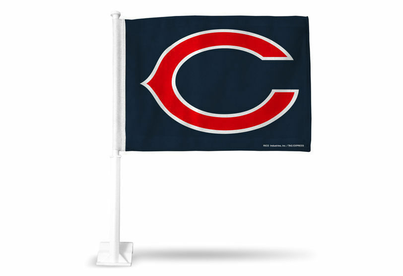CHICAGO BEARS 2-SIDED CAR FLAG #12 - NEW