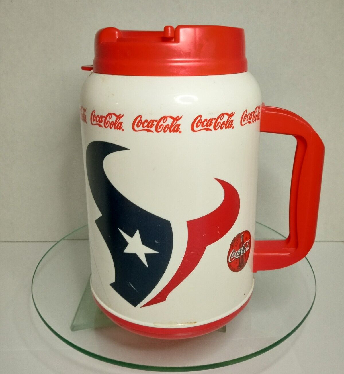 Coca Cola Thermos Mug Houston Texans 2002 Inaugural Season Collectible Coke NFL