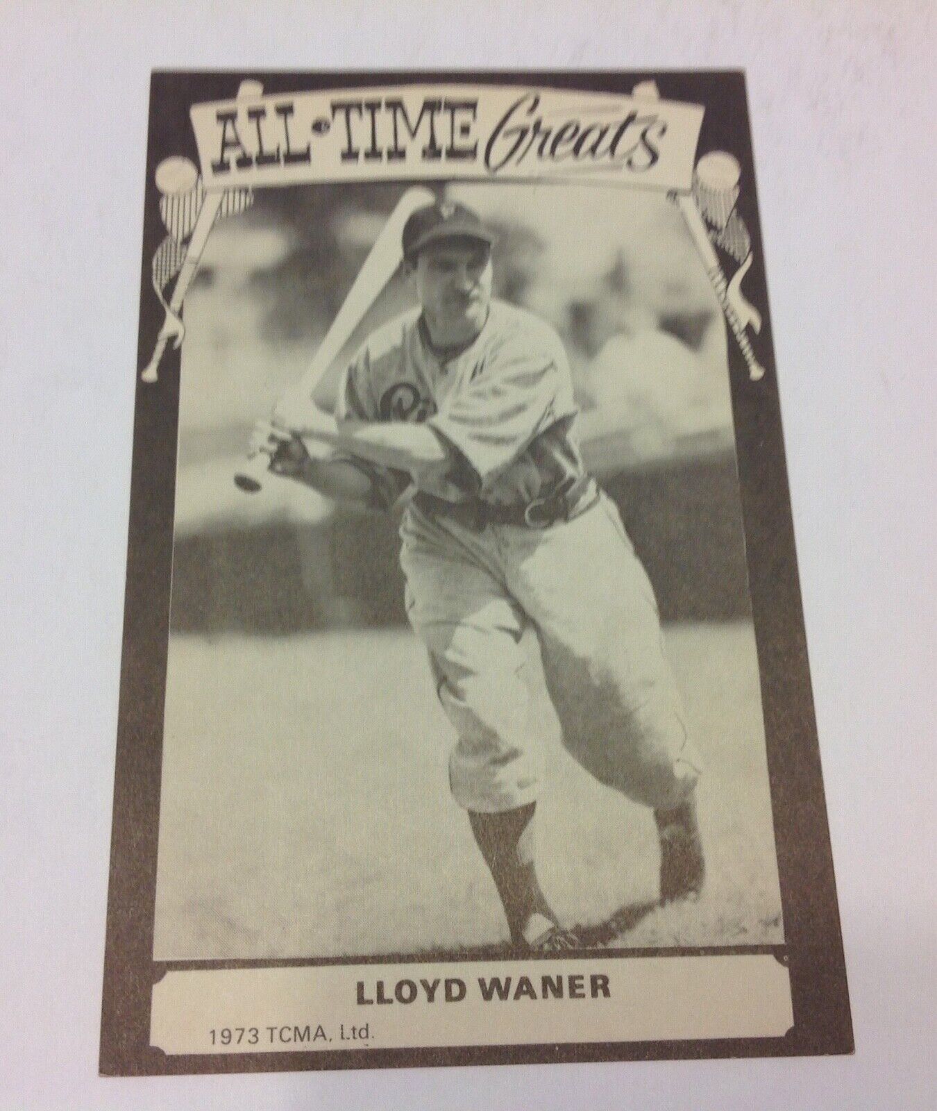1973-80 TCMA All-Time Greats Post Card Lloyd Waner Blank Back MLB Baseball