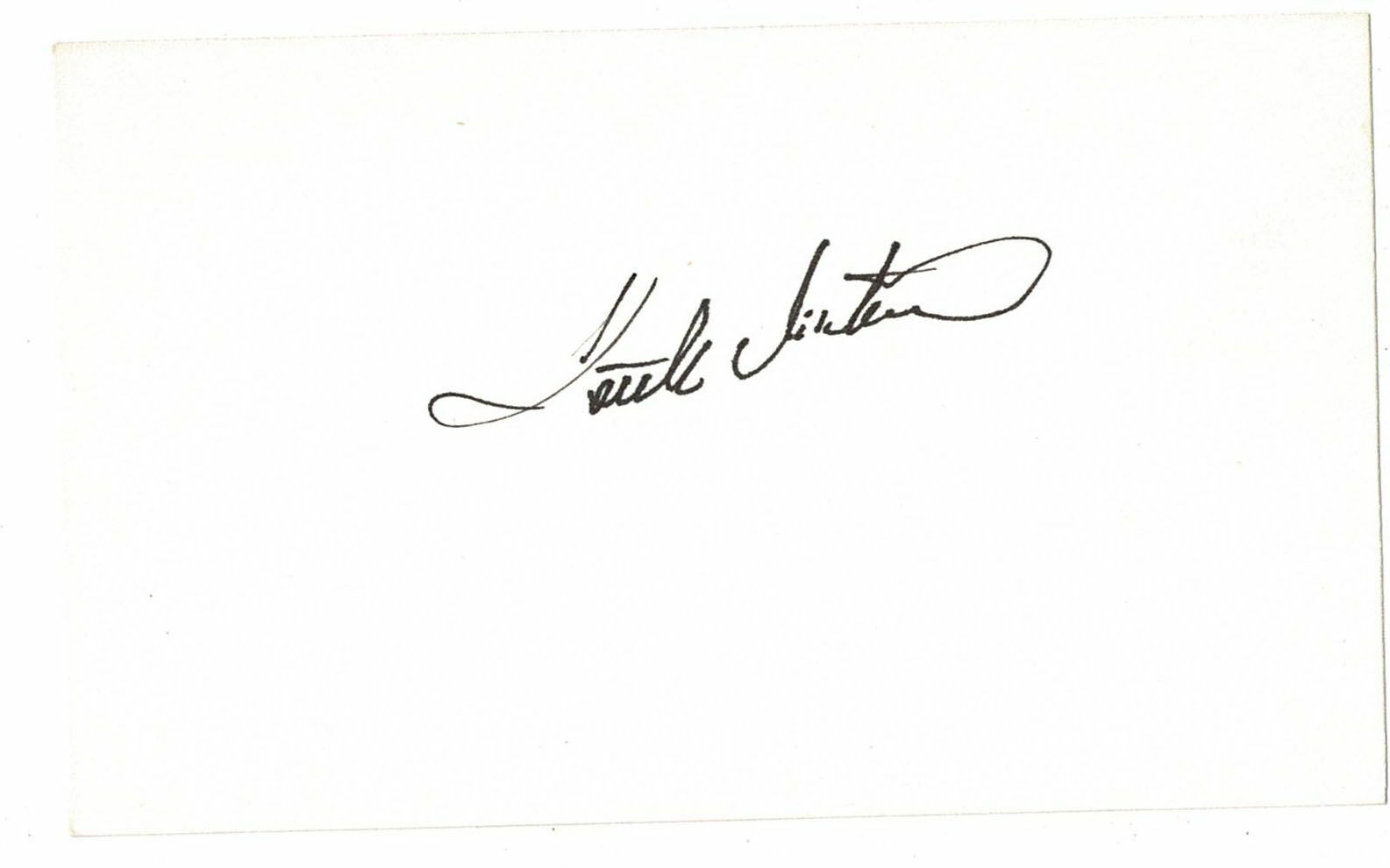 Keith Mitchell signed autographed index card AMCo 11224
