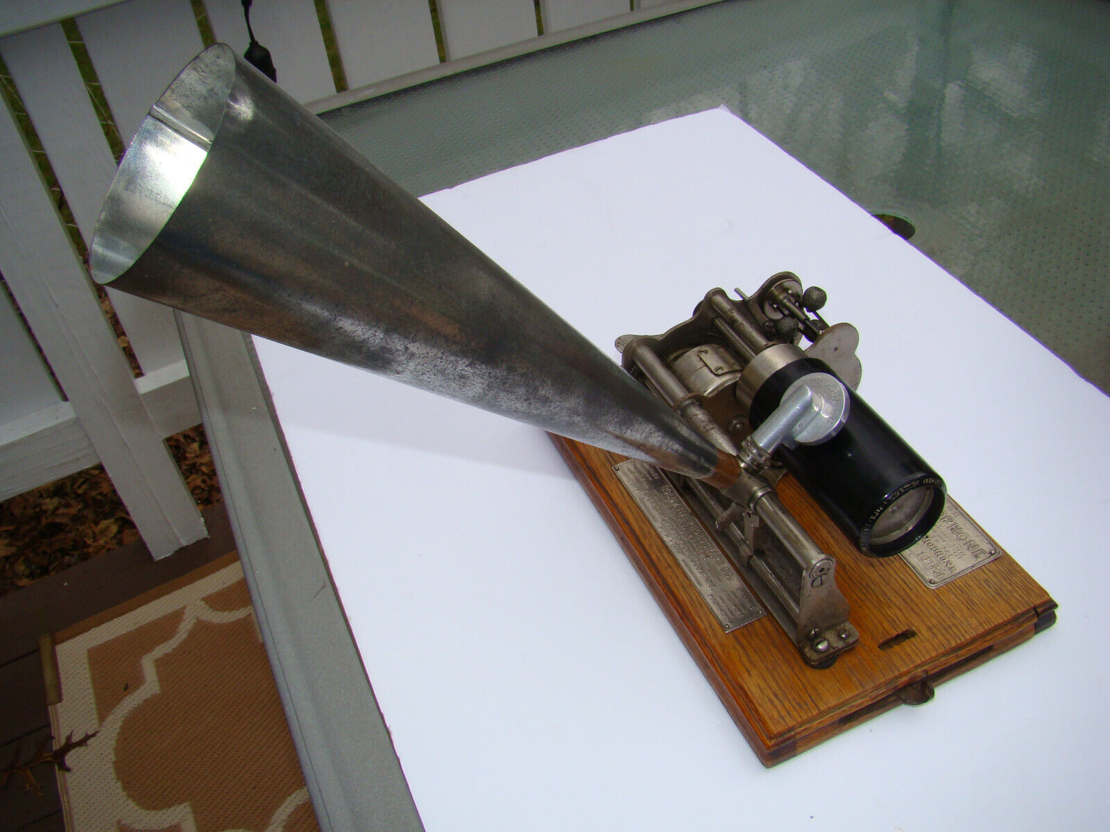 1897 Columbia Model b eagle phonograph