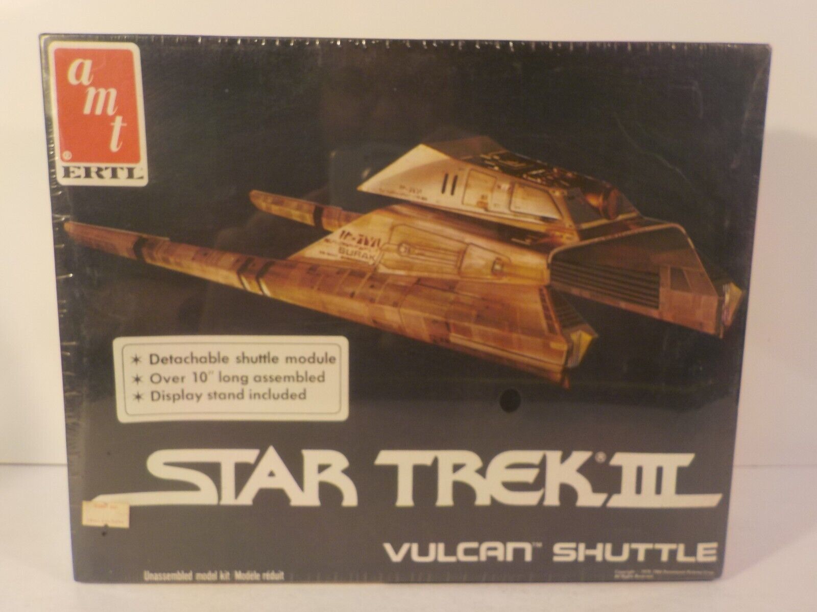 J109 AMT ERTL Star Trek III 3 Motion Picture Vulcan Shuttle Model Kit 1984