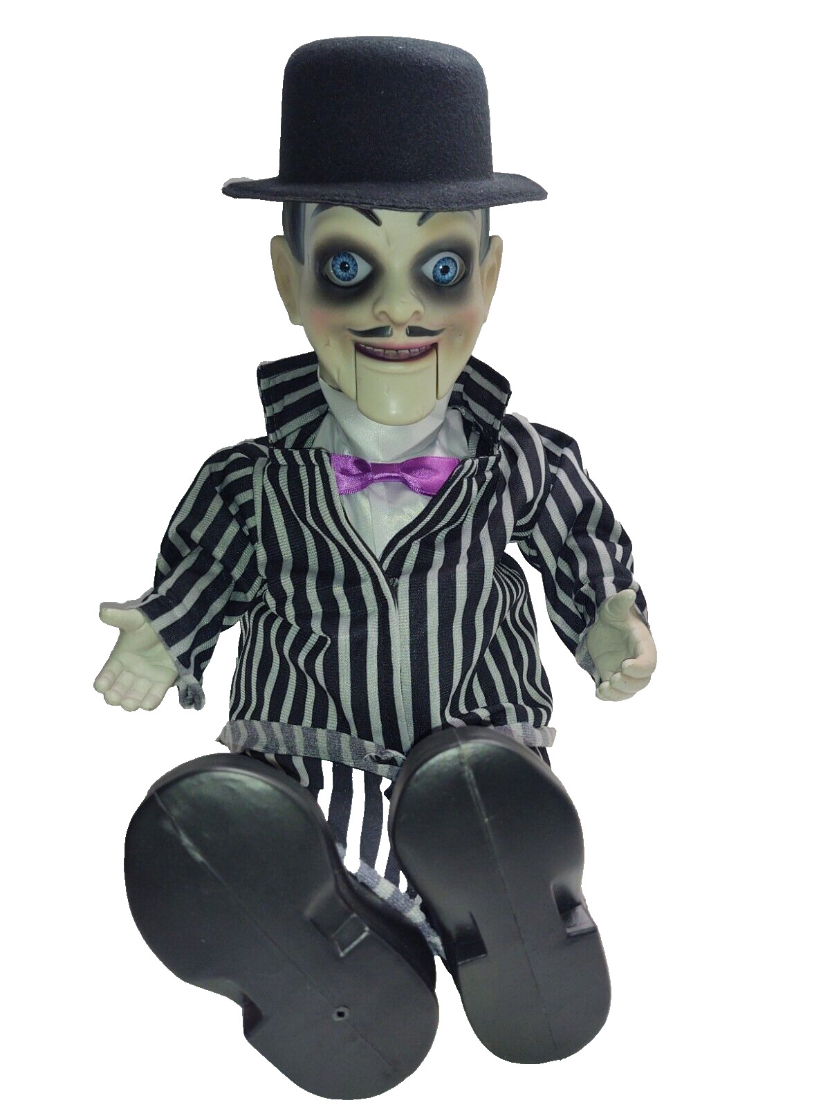 Animated Talking Haunted Puppet Doll Creepy Halloween Decor Dummy Ventriloquist