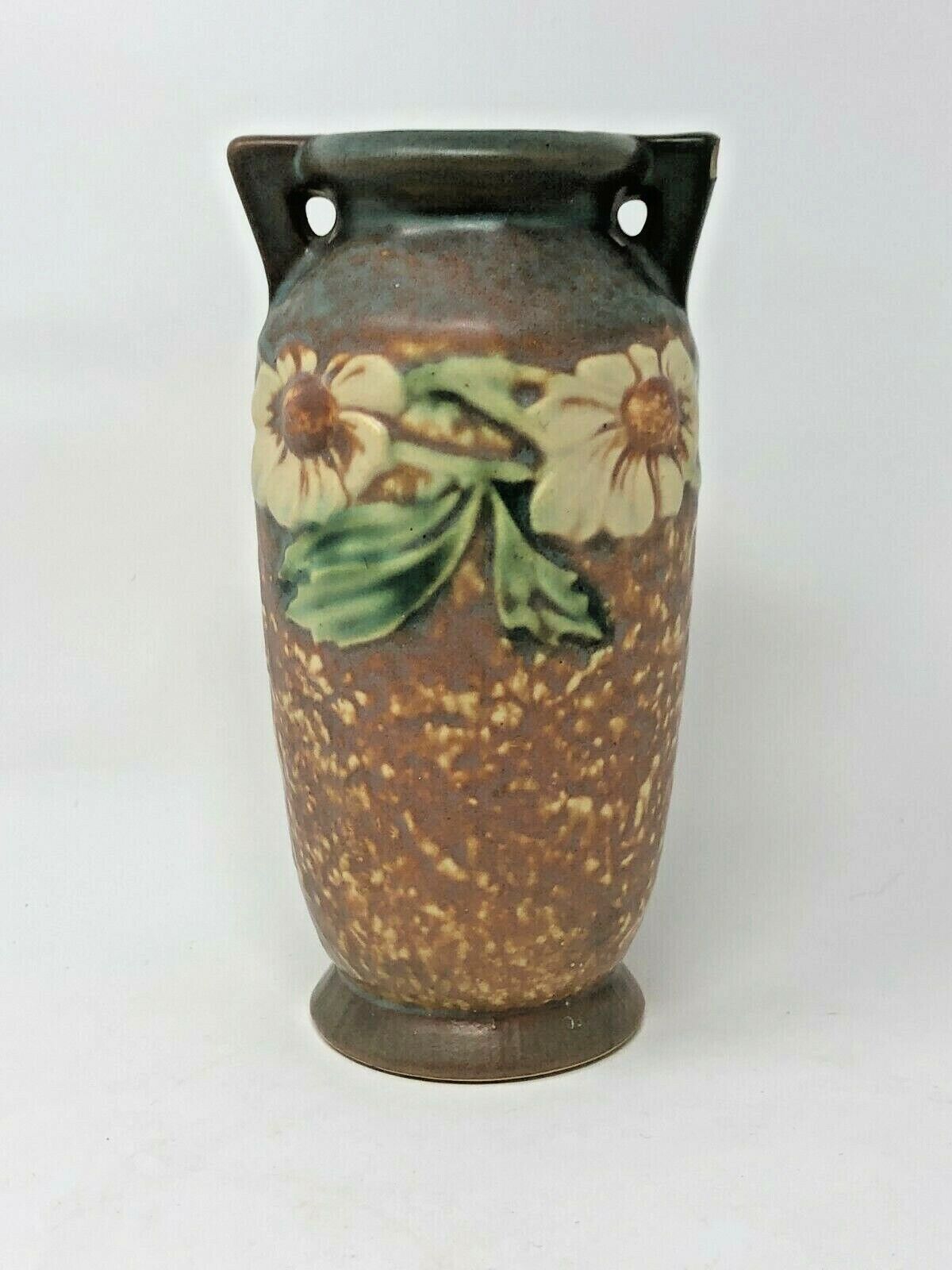 Vintage Roseville Dahlrose vase - Shape 363 -6' from 1920's