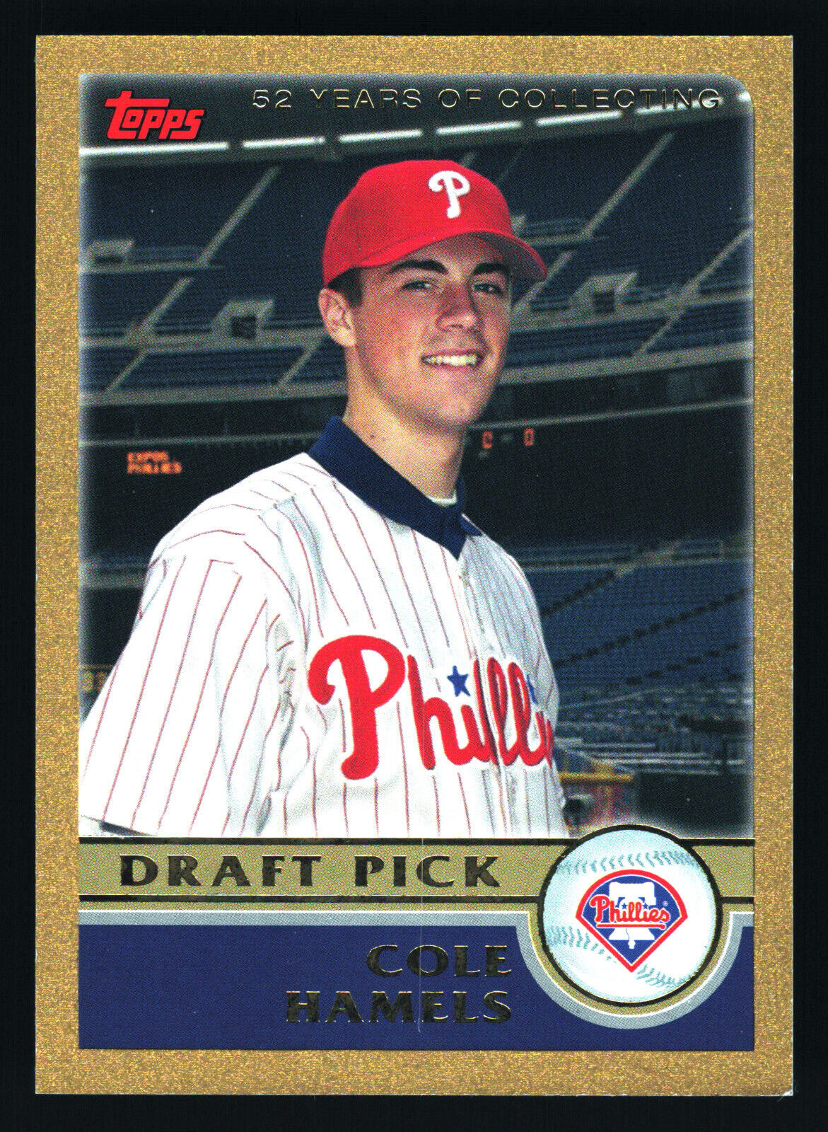 Cole Hamels Philadelphia Phillies Rookie 2003 Topps Gold #671 Ser #/2003 NrMt-Mt