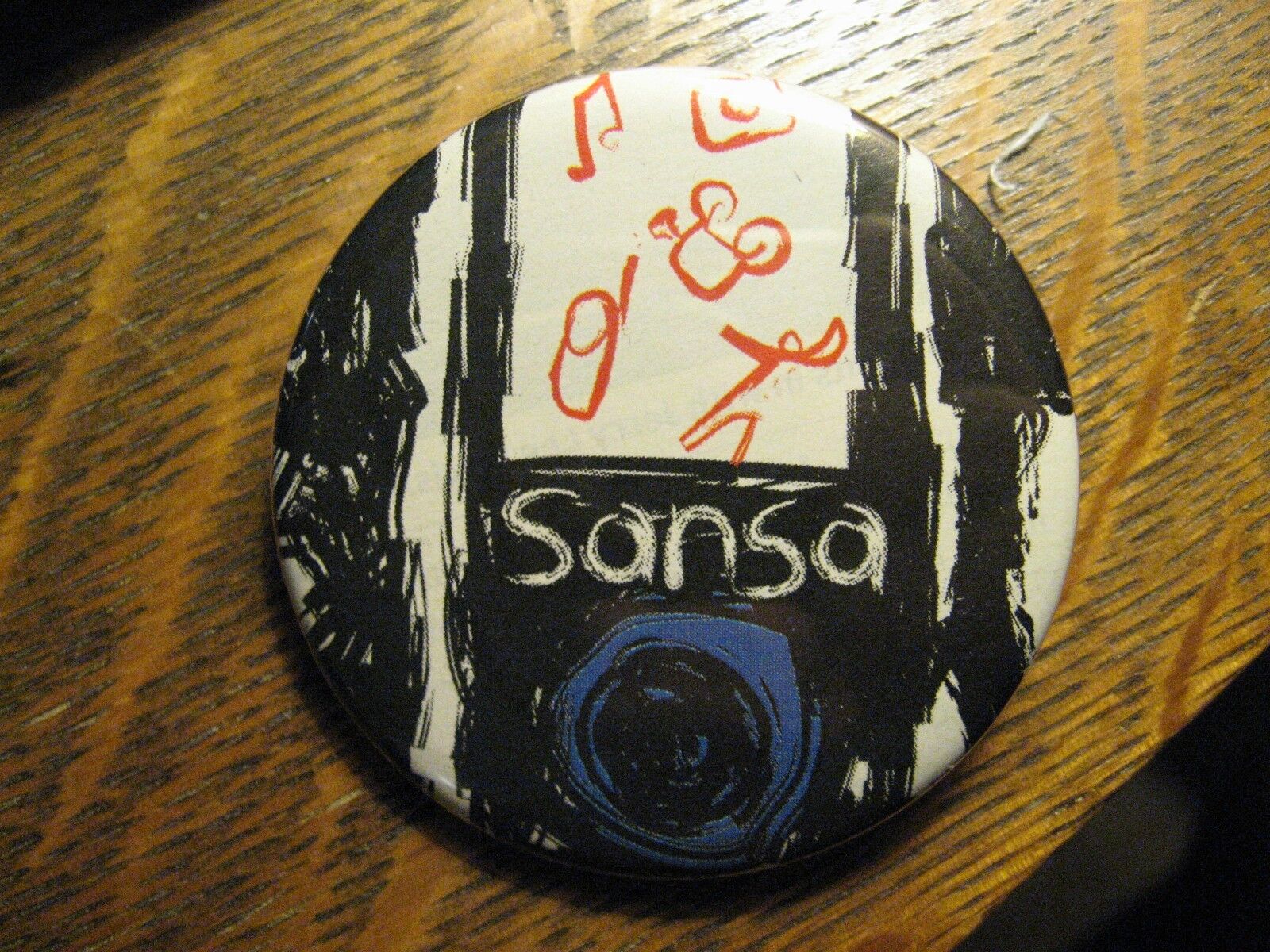 SanDisk Sansa Portable MP3 Player Music Advertisement Pocket Lipstick Mirror 